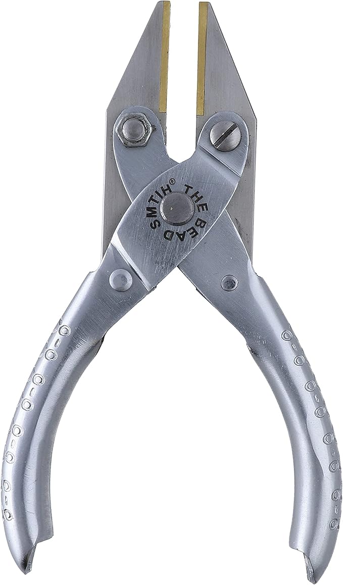 The Beadsmith Flat Nose Parallel Pliers - 5 inches (127mm), Steel Tool for Jewelry Making, No Spring