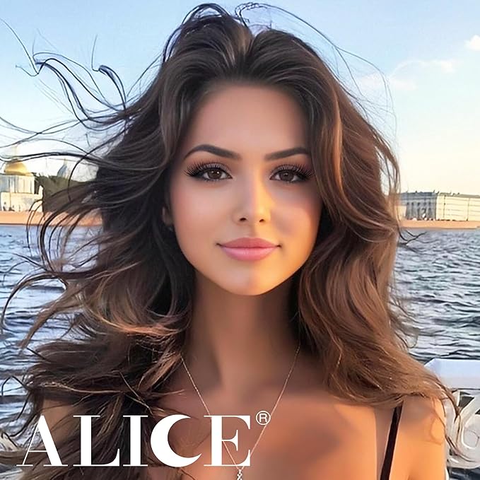 ALICE Natural Lash Clusters Kit Wispy Lash Extension Kit Thin Band Cluster Eyelash Extension Kit 270pcs C-Curly 10-14mm Individual Lashes with Lash Glue Bond and Seal Self Application at Home
