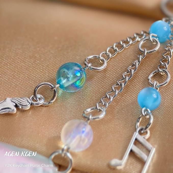 Novelty keychains Aesthetic Y2K Keychain Charms Stylish Keychains Accessories for Women Bag Purse Gifts