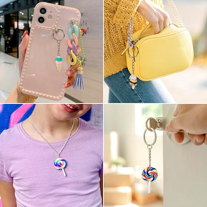 Craftdady Resin Plastic Miniature Food Snack Pendants Charms Ice Drink Juice Pendants Cute Bottle Fruit Keychain Charms Hang Ornament for DIY Craft Earring Bracelet Necklace Jewelry Making