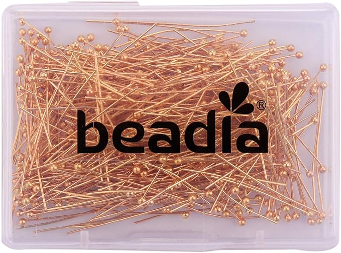 Ball Head pins Gold for DIY Jewelry Making 30mm 400pcs