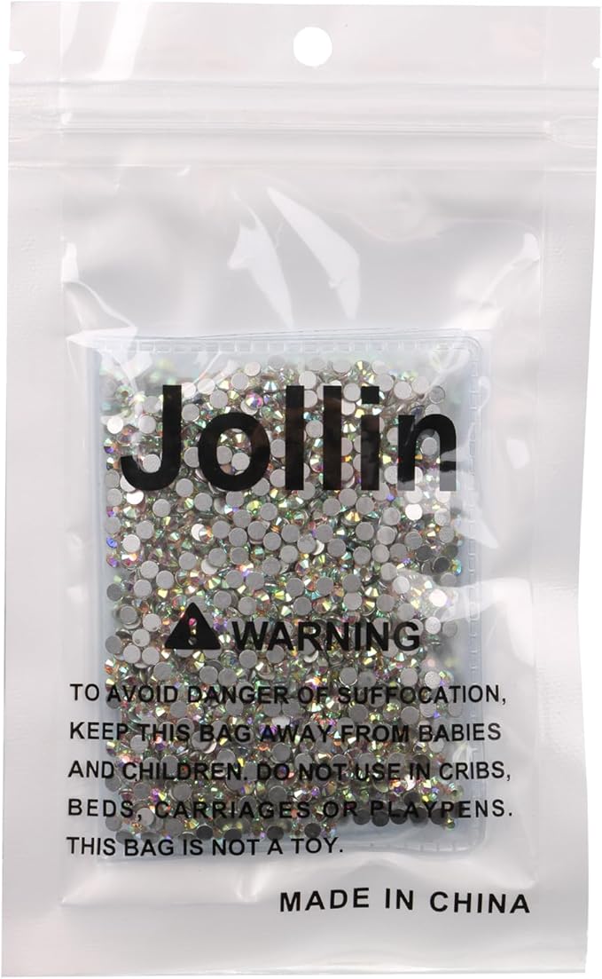 2880pcs Glue Fix Crystal Flatback Rhinestones Glass Diamantes Gems for Crafting Nail Art Crafts Decorations Clothes Shoes 2.8mm (ss10, Crystal AB)