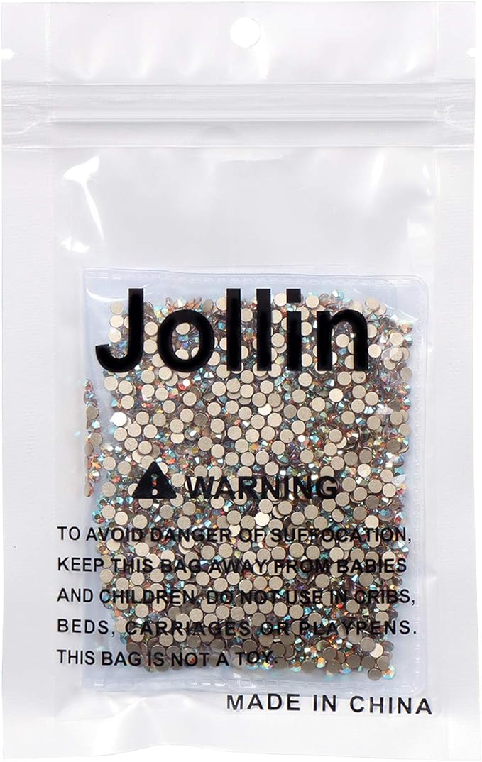 2880pcs Flatback Rhinestones Glue Fix Crystal Glass Diamantes Gems for Crafting Nail Art Crafts Decorations Clothes Shoes 2.8 mm (ss10, DawnLight)