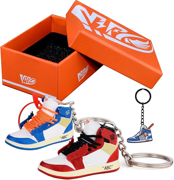 MPK 3D Mini Shoe Keychain,Sneaker Shoe lovers Keychainirthday Birthday Party Mystery Goodie Bag Prizes