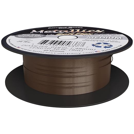 Soft Flex 49 Strand Beading Wire - Medium 0.19 Diameter - 30 Feet Nylon Design Wire