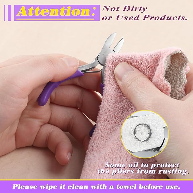 SPEEDWOX 3-Inch Diagonal Cutters Small Wire Cutting Pliers for Jewelry Making, Floral Wire, Zip Ties - Mini Side Cutting Tool, Snips, Flush Pliers