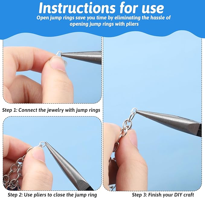 600 Pcs 0.15inch Silver Tiny Jump Rings, Small Open Jump Rings for Jewelry Making Replacement, Stainless Steel Small Key Ring for Bracelets Necklaces Earrings Keychain Connectors Loops Repair Hardware
