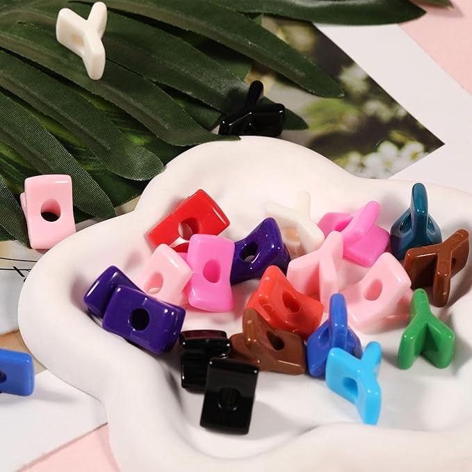 40 PCS Letter Beads 3D Acrylic 21mm x 14mm Y Loose for Jewelry Making Bracelet Necklaces Keychain Phone Bag Chain Key Chains(Mixed Color Y)