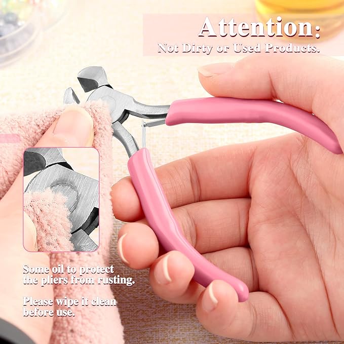 4-Inch End Cutting Pliers - Mini Jewelry Pliers Wire Cutter for Jewelry Making - End Snips Nail Puller