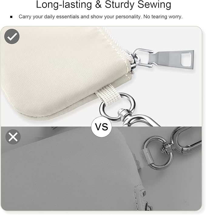 Babysun Mini Zip Around Dual Pouch Wristlet With 2 Straps Wristlet Keychain Wallet for Women Coin Purse Small Cute for Teen Girl