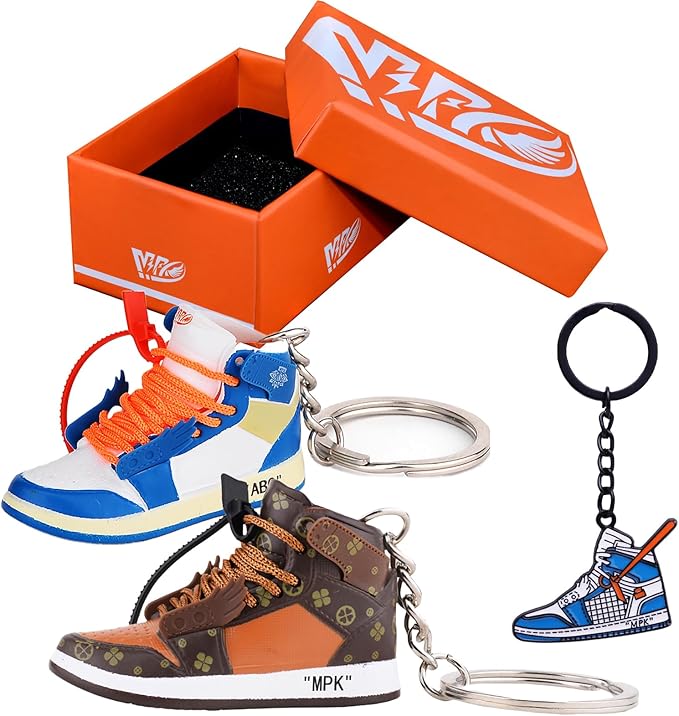 MPK 3D Mini Shoe Keychain,Sneaker Shoe lovers Keychainirthday Birthday Party Mystery Goodie Bag Prizes