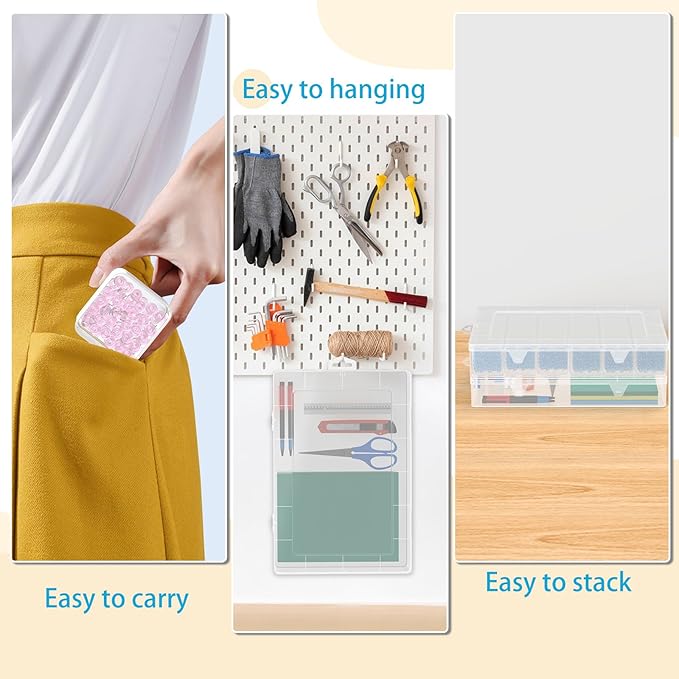 Bead Organizer, 183PCS Small Plastic Bead Organizers and Storage Boxes for Bracelet Making
