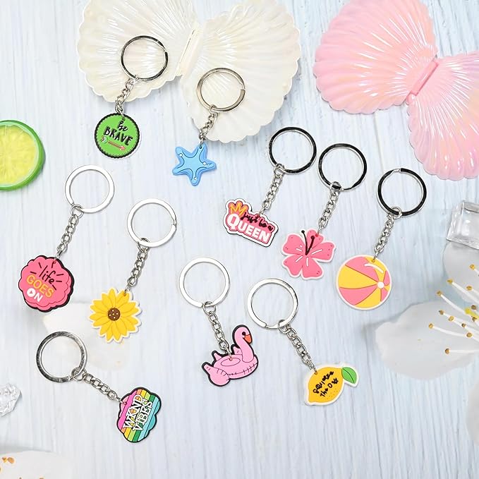 XHAOYEAHX Random Keychains Bulk,Cute Key Chain for Prizes Gifts Party Favors