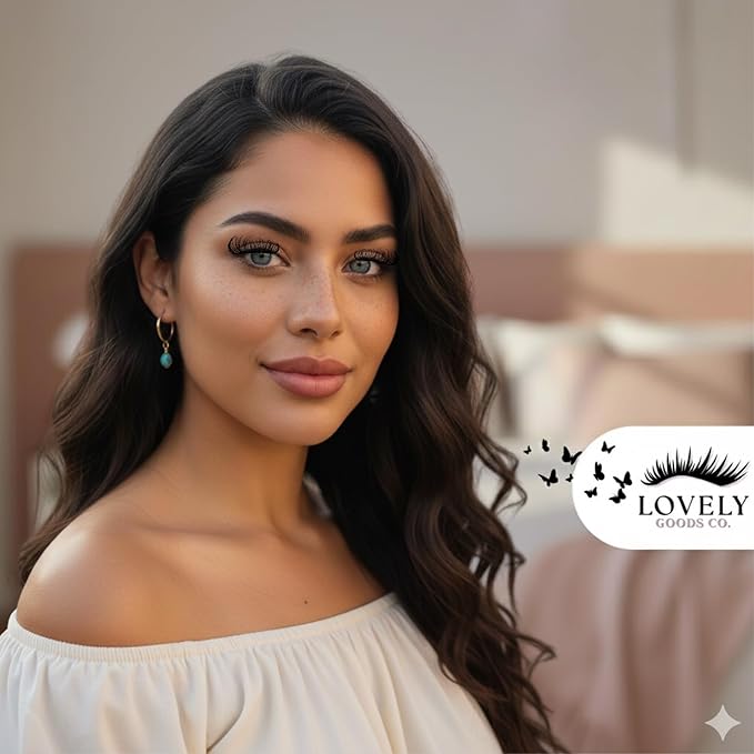 Lovely Goods Co. "Demure" Individual Volume Cluster Lashes, D Curl, Mixed Length 10-18mm, Soft and Comfortable