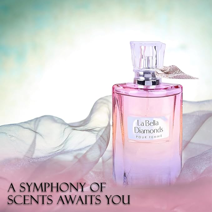 A CENTER Perfum Combo Set for Women - Floral Fragrance with Jasmine, Rose & Lily of the Valley | 3.4 Fl Oz Each Women Cologne Gift Set (La Bella/La Bella Diamonds/Bella De Paris EXT)