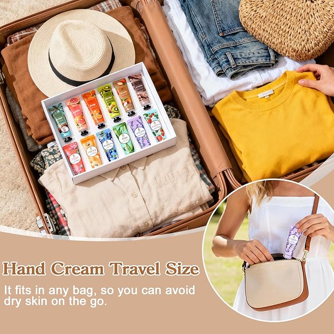 LFENYIGI 96 Pack Hand Cream Gifts Set For Women, Bulk Hand Lotion Travel Size for Dry Cracked Hands, Mini Hand Lotion Bulk for Christmas Stocking Stuffers Party Favors & Baby Shower Favors For Guests