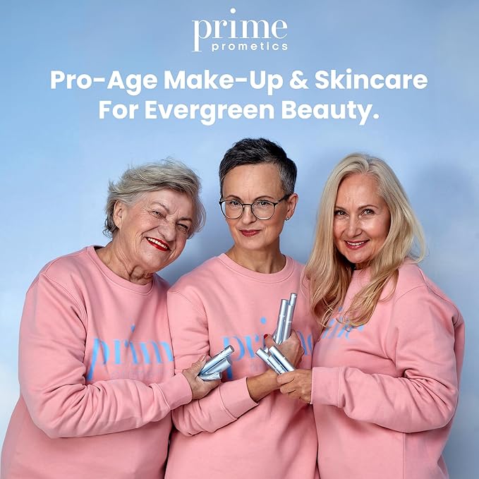 Prime Prometics PrimeLash Mascara for Older Women – Volumizing, Incredible Length in 2 Coats – Long-Stay, Zero Clumps, Hypoallergenic (Brown)