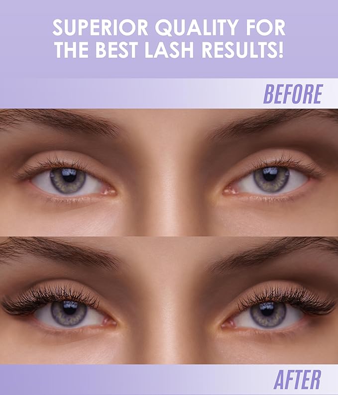 STACY LASH Crystal Clear Eyelash Extension Glue (0.34fl.oz/10ml)/1 Sec Drying Time/Retention – 8 Weeks/Transparent Adhesive/Professional Supplies