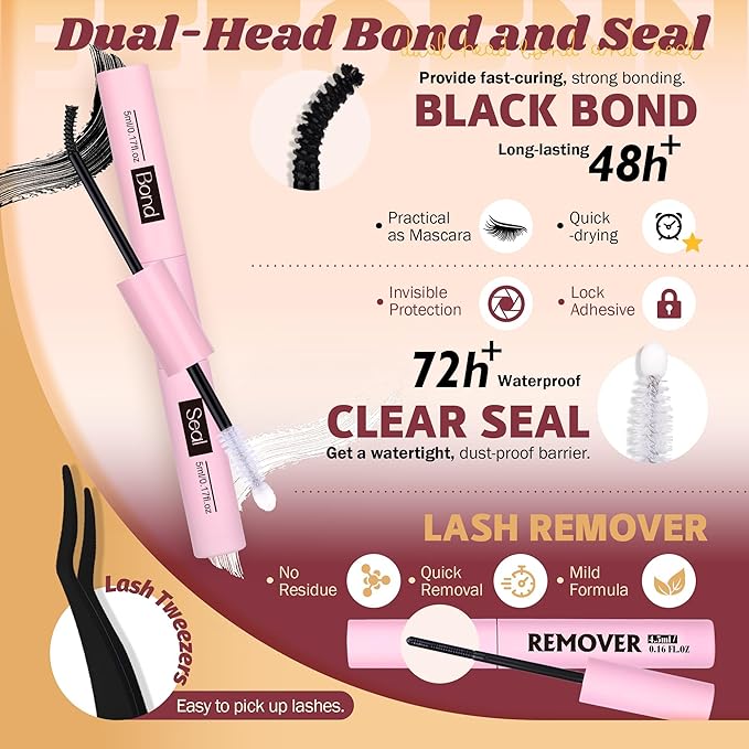 Eefofnn Lash Clusters Kit Manga Eyelash Clusters Wispy Volume Lash Extension Kit 12-20mm Cluster Eyelash Extensions Spiky D Curl Individual Lashes DIY Eyelash Extension Kit with Lash Bond,Seal,Remover
