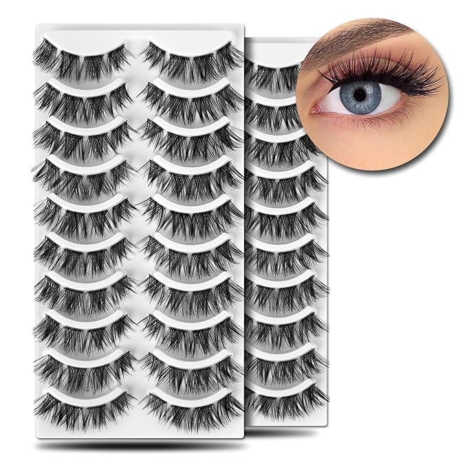 EASITENSION Pre Mapped Lash Clusters 160 Psc 20 sets per pack Lash Clusters DIY Eyelash Extension Doll-Eyed Pre Maped Cat Eye Spiky Cluster Eyelashes