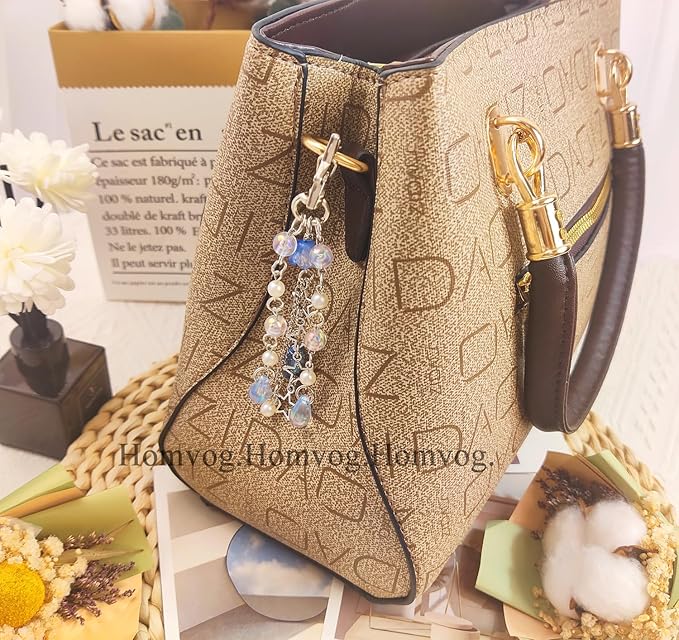 Cute Keychain Aesthetic Y2K Keychain Accessories Heart Butterfly Strawberry Bear Key Chain for Keys Bags Women Gifts