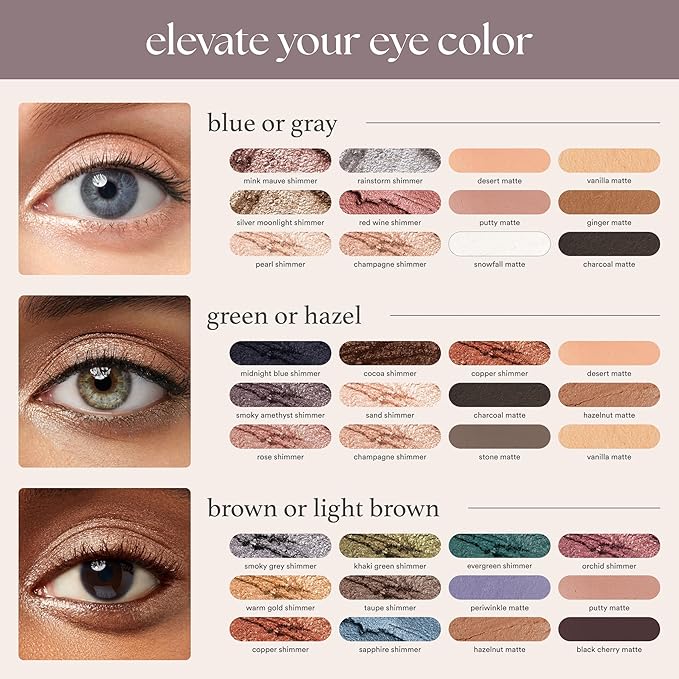 Julep Eyeshadow 101 Cream-to-Powder Waterproof Shadow Stick – Rainstorm Shimmer – Long-Lasting, Crease-Proof, Deep Silver Shimmer Cream Eyeshadow with Built-in Smudger