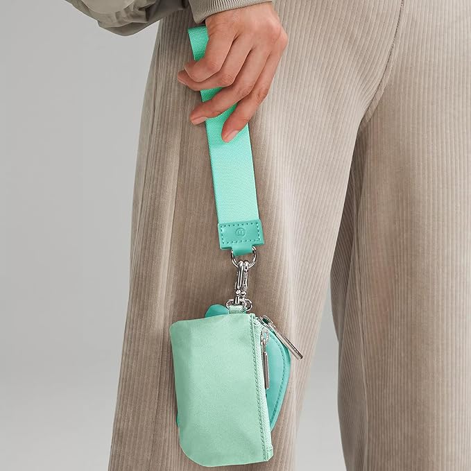 Mum's Memory Mini Zip Around Wristlet Wallet for Women Dual Pouch Wristlet Portable Wallet Coin Purse Mini Women Coin Pocket
