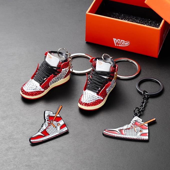 MPK 3D Mini Shoe Keychain,Sneaker Shoe lovers Keychainirthday Birthday Party Mystery Goodie Bag Prizes