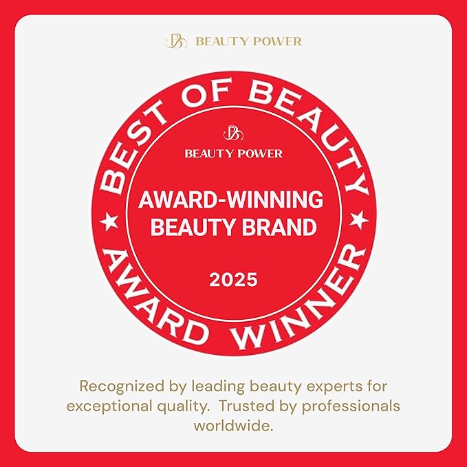 Beauty Power Professional Tweezers in Case - Slant, Durable Lightweight German Stainless Steel, Ultra Precision Tweezers for Eyebrows, Facial Hair, Chin, and Ingrown Hair Removal - Gift (Matte Gray)