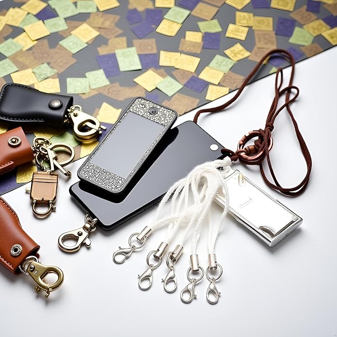 Mobile Phone Rope 20pcs Strap Charm Lariat Lanyard,Phone Charm with Lobster Clasp Cords for Cellphone/USB Drive/Keychain/DIY Jewelry Accessories Phone Accessories,Cell Phone Charms