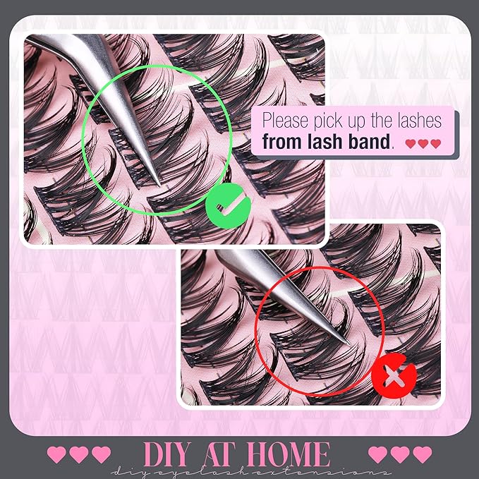 Manga Lash Clusters with Spikes Anime Eyelash Clusters Natural Cluster Eyelash Extensions Wispy Cluster Lashes Fairy Individual Lashes CD Curly 10-16MM DIY Lash Extension by Lvmixwig