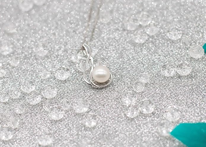 NONNYL Mothers Day Gifts for Mom, Wife, Women - Tahitian Black Pearl Necklaces, Fine Jewelry for Anniversary, Birthday, Valentine's Day
