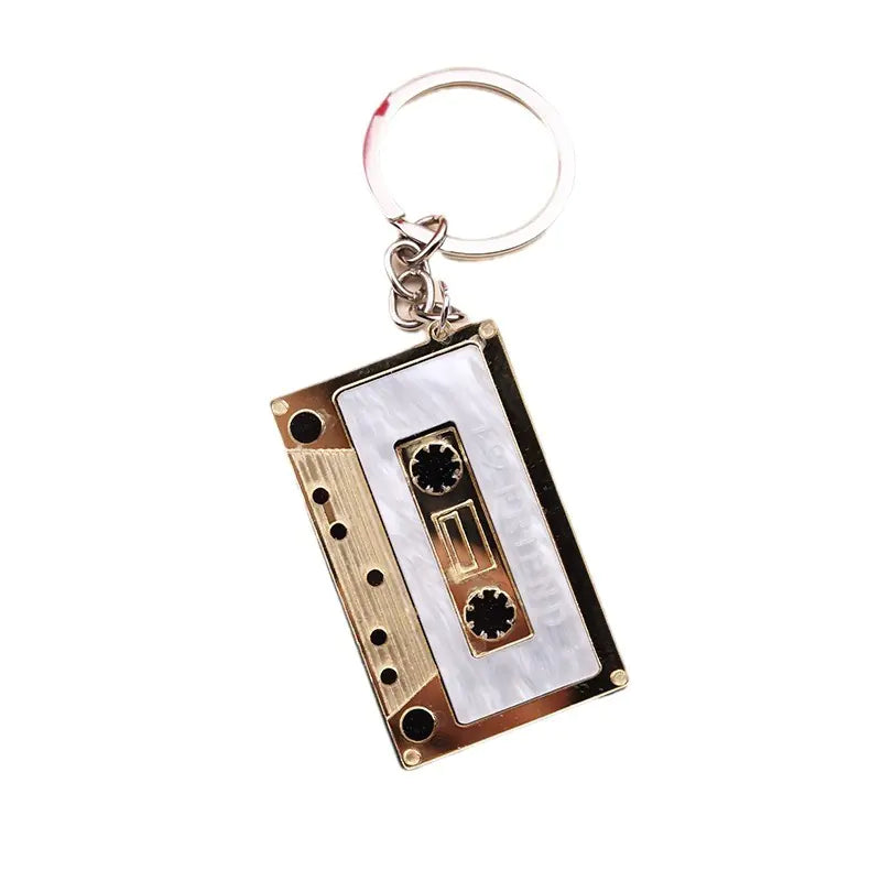 Trendy Geometric Rectangular Keychain Pendant for Women