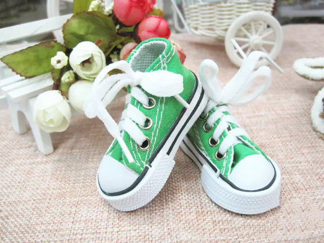 7.8CM Canvas Doll Shoes Keychain for Barbie Dolls