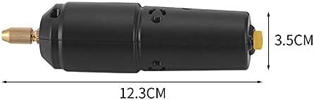 Yinhing Mini Drill for Jewelry Making, Electric USB Screwdriver Drill Set with 10 0.8 to 1.2mm Drill Bits for Resin Casting Drilling Jade Crystal and Pearls (Black #-1)