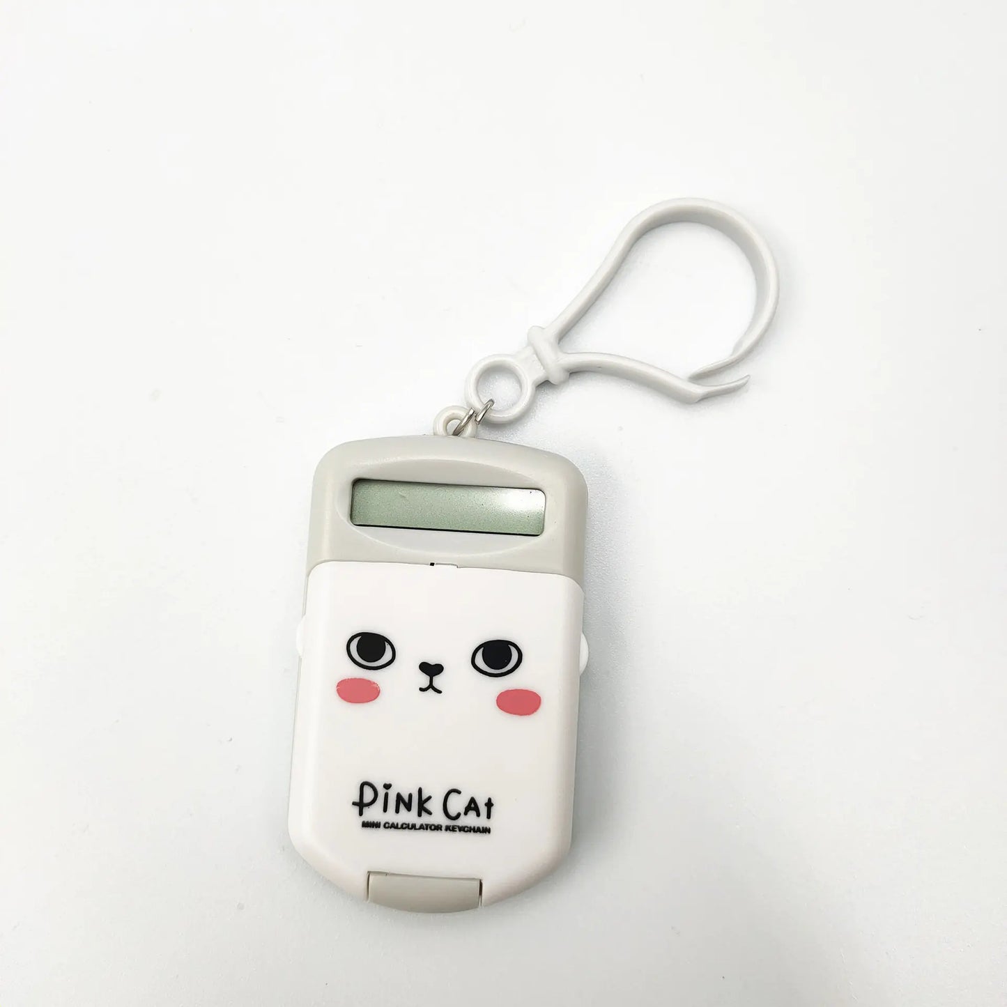 Smiling Face Emoji Biscuit Mini Calculator Keychain