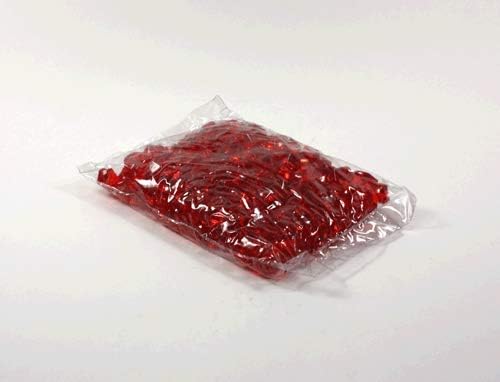 WGV Acrylic Ice Rock Crystals Treasure Gems for Table Scatters, Vase Fillers, Wedding, Banquet, Party, Event, Birthday Decor (Approx 150 pcs per Bag), 1 Box with 24 Bags, Red