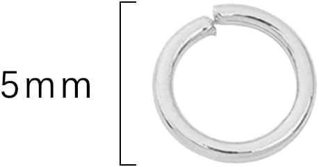 Platinum Plated Jump Rings Non Tarnish 5mm 400pcs for Jewelry Making Findings