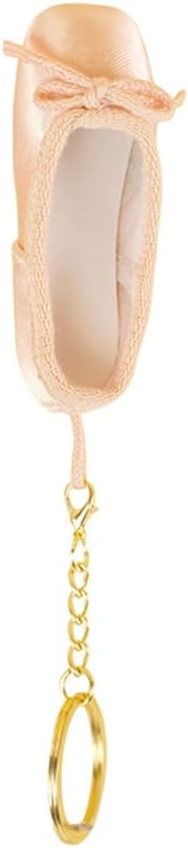 Ballet Keychain Mini Pointe Shoe Keyring Satin Point Shoe Pedant Handmade Dance Keychain for Dance Lovers