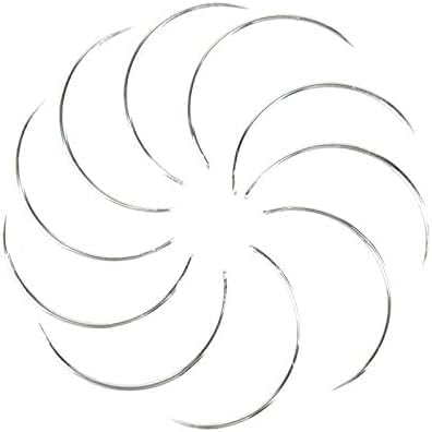 10 Pieces Curved Needles,Veterinary Suture Needles, Sewing Needles, Leather and Weaving Needles for Carpet Leather Canvas Repairing, Blocking Knitting, Modelling and Crafts,Sewing Machine Needles