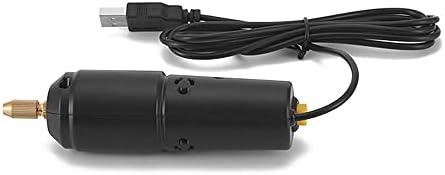 Yinhing Mini Drill for Jewelry Making, Electric USB Screwdriver Drill Set with 10 0.8 to 1.2mm Drill Bits for Resin Casting Drilling Jade Crystal and Pearls (Black #-1)