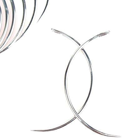 10 Pieces Curved Needles,Veterinary Suture Needles, Sewing Needles, Leather and Weaving Needles for Carpet Leather Canvas Repairing, Blocking Knitting, Modelling and Crafts,Sewing Machine Needles