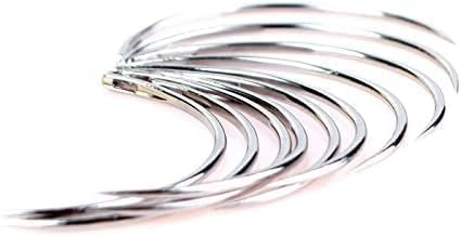 10 Pieces Curved Needles,Veterinary Suture Needles, Sewing Needles, Leather and Weaving Needles for Carpet Leather Canvas Repairing, Blocking Knitting, Modelling and Crafts,Sewing Machine Needles