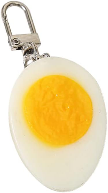 HSYHERE Men Women Creative Interesting Novelty Stylish Mini Simulated Food Orange Shrimp Keychain Key-ring Pendant