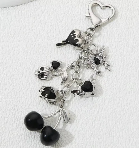 French Ribbon Bowknot Alloy Keychain