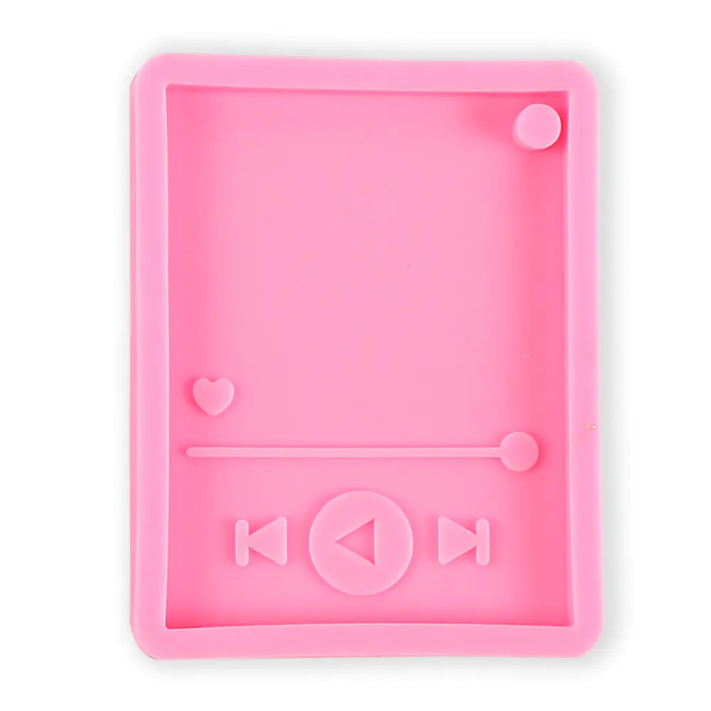 Music Player Keychain Silicone Mold for DIY Crafts