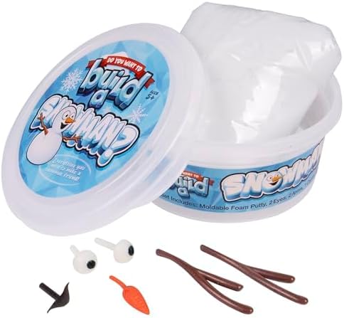 Kangaroo 3 Pack Build a Snowman Kit Snowballs Toys for Kids Stocking Stuffers - Snow Play Winter Toys Christmas Crafts DIY - Snow Man Kit Outdoor Modeling Clay Craft - Xmas Stocking Stuffers for Kids
