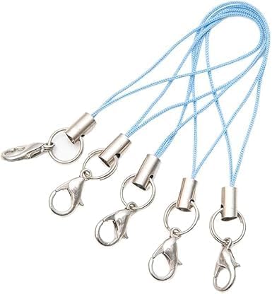 20Pcs Mobile Phone Rope Strap Charm Lariat Lanyard Phone Charms with Lobster Clasp Cords for Cellphone USB Drive, Keychain DIY Jewelry Accessories