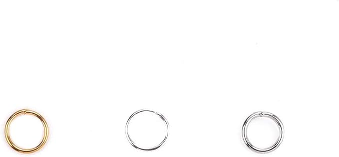 Open Jump Rings Platinum 0.8x6mm 500pcs for DIY Jewelry Making Supplies