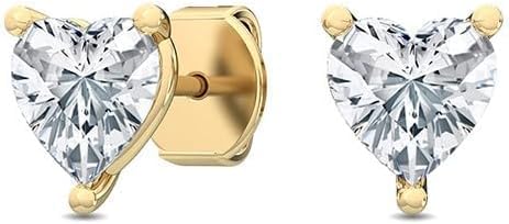 Houston Diamond District 1 to 10 Carat IGI Certified LAB GROWN Diamond Stud Earrings for women 4 Prong Push Back (E/F Color VS2/SI1 CLARITY)